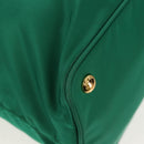 PRADA Tote Bag Nylon Green Gold Auth 134335AM-9