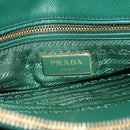 PRADA Tote Bag Nylon Green Gold Auth 134335AM-19