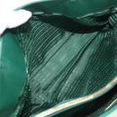 PRADA Tote Bag Nylon Green Gold Auth 134335AM-10