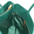 PRADA Tote Bag Nylon Green Gold Auth 134335AM-22