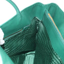 PRADA Tote Bag Nylon Green Gold Auth 134335AM-23