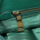 PRADA Tote Bag Nylon Green Gold Auth 134335AM-27