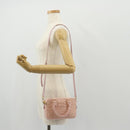 Miu Miu Arkady Hand Bag Raffia 2way Pink Gold 5BB123 Auth 134338AM-24