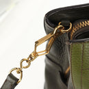 Miu Miu Hand Bag Leather 2way Green Gold RN0889 Auth 134339V-24