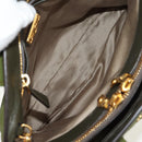 Miu Miu Hand Bag Leather 2way Green Gold RN0889 Auth 134339V-9