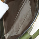 Miu Miu Hand Bag Leather 2way Green Gold RN0889 Auth 134339V-26