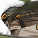 Miu Miu Hand Bag Leather 2way Green Gold RN0889 Auth 134339V-31