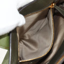 Miu Miu Hand Bag Leather 2way Green Gold RN0889 Auth 134339V-32