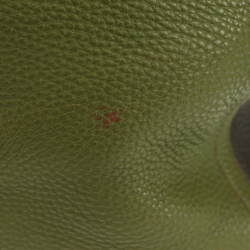 Miu Miu Hand Bag Leather 2way Green Gold RN0889 Auth 134339V - 0