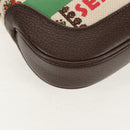 GUCCI New Jackie Shoulder Bag Canvas Brown Gold 636706 Auth 134340AM-15