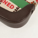 GUCCI New Jackie Shoulder Bag Canvas Brown Gold 636706 Auth 134340AM-16