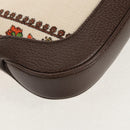 GUCCI New Jackie Shoulder Bag Canvas Brown Gold 636706 Auth 134340AM-17