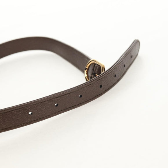 GUCCI New Jackie Shoulder Bag Canvas Brown Gold 636706 Auth 134340AM