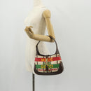 GUCCI New Jackie Shoulder Bag Canvas Brown Gold 636706 Auth 134340AM-29