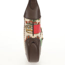 GUCCI New Jackie Shoulder Bag Canvas Brown Gold 636706 Auth 134340AM-4