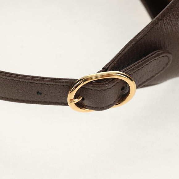 GUCCI New Jackie Shoulder Bag Canvas Brown Gold 636706 Auth 134340AM