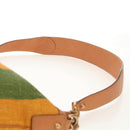 GUCCI Interlocking Shoulder Bag Canvas Multicolor Gold Auth 134341V-15