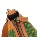 GUCCI Interlocking Shoulder Bag Canvas Multicolor Gold Auth 134341V-9