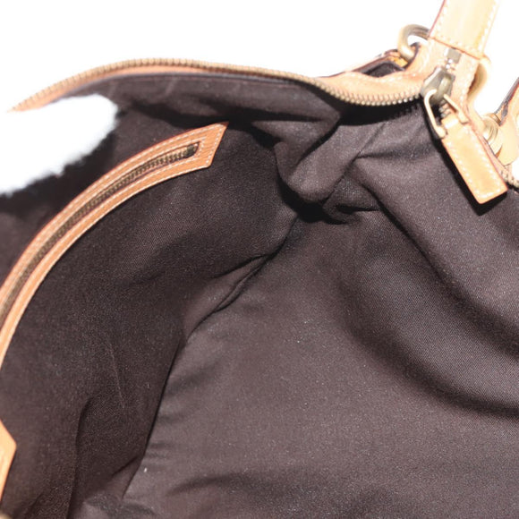 GUCCI Interlocking Shoulder Bag Canvas Multicolor Gold Auth 134341V