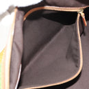 GUCCI Interlocking Shoulder Bag Canvas Multicolor Gold Auth 134341V-26