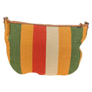 GUCCI Interlocking Shoulder Bag Canvas Multicolor Gold Auth 134341V-2