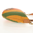 GUCCI Interlocking Shoulder Bag Canvas Multicolor Gold Auth 134341V-4