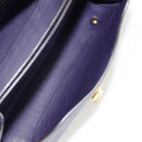 Salvatore Ferragamo Gancini Hand Bag Leather 2way Purple Gold Auth 134342V-22