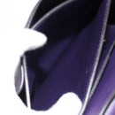 Salvatore Ferragamo Gancini Hand Bag Leather 2way Purple Gold Auth 134342V-25