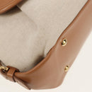 Salvatore Ferragamo Hand Bag Canvas Leather 3way Beige Gold Auth 134343V-18