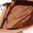 Salvatore Ferragamo Hand Bag Canvas Leather 3way Beige Gold Auth 134343V-10