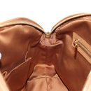 Salvatore Ferragamo Hand Bag Canvas Leather 3way Beige Gold Auth 134343V-27