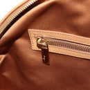 Salvatore Ferragamo Hand Bag Canvas Leather 3way Beige Gold Auth 134343V-28