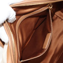 Salvatore Ferragamo Hand Bag Canvas Leather 3way Beige Gold Auth 134343V-29