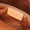 Salvatore Ferragamo Hand Bag Canvas Leather 3way Beige Gold Auth 134343V-11