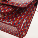 Salvatore Ferragamo Vala Backpack Vinyl Coating 3way Red Gold Auth 134344AV-17