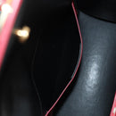 Salvatore Ferragamo Vala Backpack Vinyl Coating 3way Red Gold Auth 134344AV-26