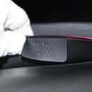 Salvatore Ferragamo Vala Backpack Vinyl Coating 3way Red Gold Auth 134344AV-11