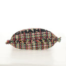 CHANEL Tote Bag Tweed Multicolor Silver CC Auth 134345SAM-10