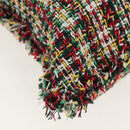 CHANEL Tote Bag Tweed Multicolor Silver CC Auth 134345SAM-13