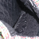 CHANEL Tote Bag Tweed Multicolor Silver CC Auth 134345SAM-20