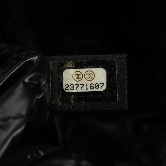 CHANEL Tote Bag Tweed Multicolor Silver CC Auth 134345SAM