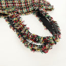 CHANEL Tote Bag Tweed Multicolor Silver CC Auth 134345SAM-7