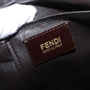 FENDI Zucca Canvas Tote Bag Black Brown Auth 134349AV-19