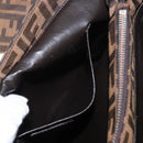 FENDI Zucca Canvas Tote Bag Black Brown Auth 134349AV-25