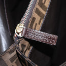 FENDI Zucca Canvas Tote Bag Black Brown Auth 134349AV-26