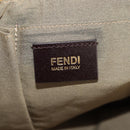FENDI Zucchino Canvas Tote Bag Yellow Gold Auth 134352V-20