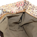 FENDI Zucchino Canvas Tote Bag Yellow Gold Auth 134352V-22