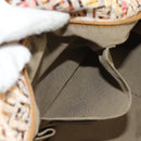 FENDI Zucchino Canvas Tote Bag Yellow Gold Auth 134352V-23