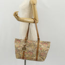 FENDI Zucchino Canvas Tote Bag Yellow Gold Auth 134352V-24
