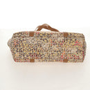 FENDI Zucchino Canvas Tote Bag Yellow Gold Auth 134352V-5